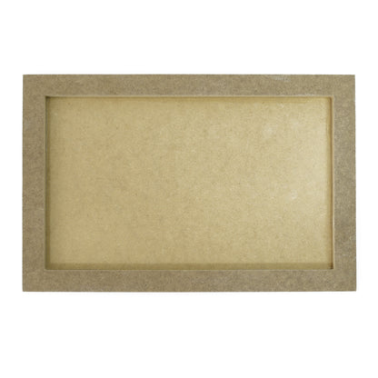 White MDF board with a frame on the back - rectangle 30х45cm