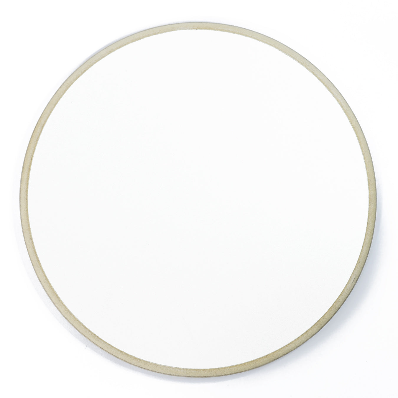 White MDF board with a frame on the back - circle 45cm