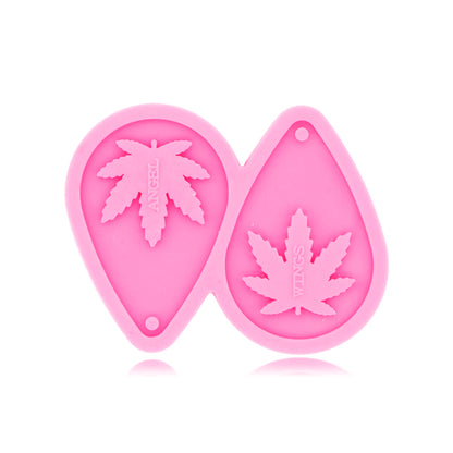 Silicone mold Leaf Earrings